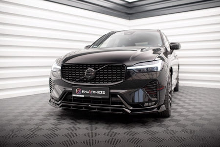 Maxton Front Splitter Volvo Xc60 R-Design Mk2 Facelift - Gloss Black