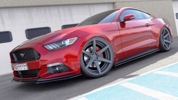 Maxton Front Splitter Ford Mustang Mk6 - Gloss Black