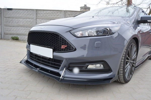 Maxton Hybrid Front Splitter V.2 Ford Focus St Mk3 Fl