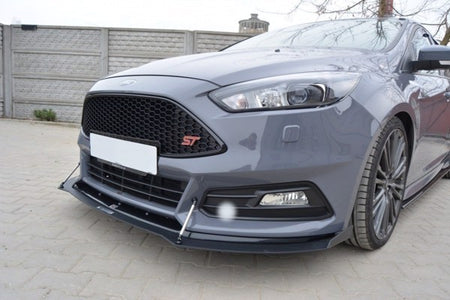 Maxton Hybrid Front Splitter V.2 Ford Focus St Mk3 Fl