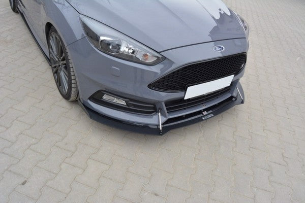 Maxton Hybrid Front Splitter V.2 Ford Focus St Mk3 Fl