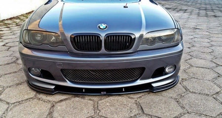Maxton Front Splitter V.1 For BMW 3 E46 Mpack Coupe - Gloss Black
