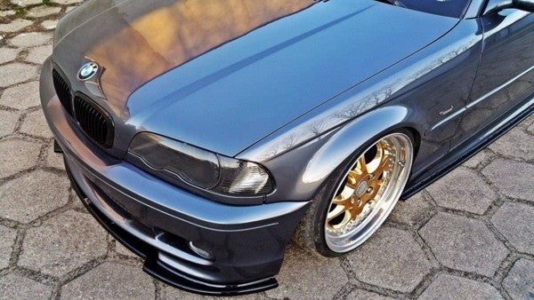 Maxton Front Splitter V.1 For BMW 3 E46 Mpack Coupe - Gloss Black