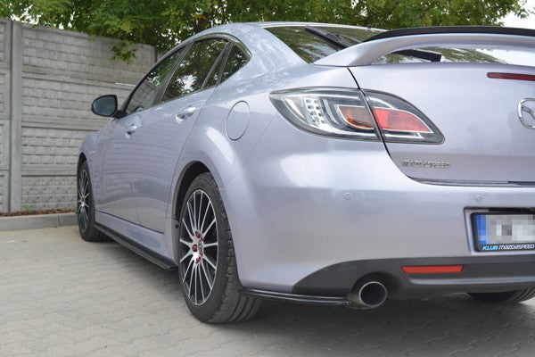 Maxton Rear Side Splitters Mazda 6 Mk2 Sport Hatch (Gh-Series) Preface - Gloss Black