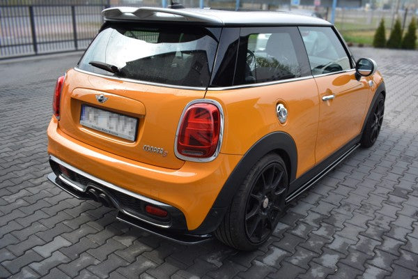 Maxton Central Rear Splitter Mini Cooper S Mk3 Preface 3-Door (F56) - Gloss Black
