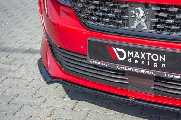 Maxton Front Splitter V.1 Peugeot 508 Mk2 - Gloss Black