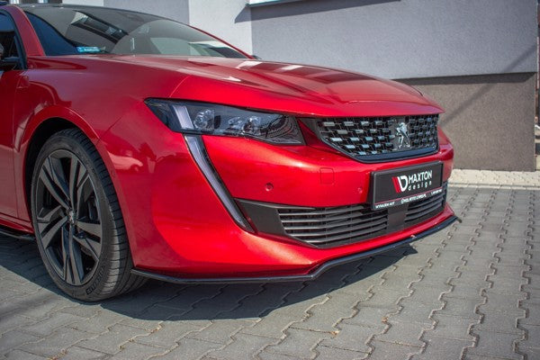 Maxton Front Splitter V.1 Peugeot 508 Mk2 - Gloss Black