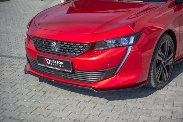 Maxton Front Splitter V.1 Peugeot 508 Mk2 - Gloss Black