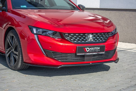Maxton Front Splitter V.1 Peugeot 508 Mk2 - Gloss Black