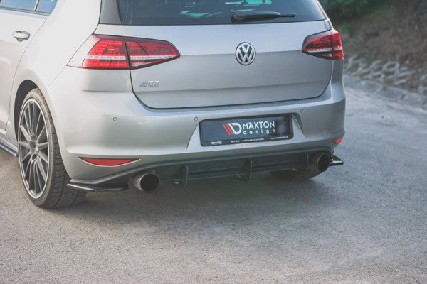 Maxton Rear Side Splitters V.2 VW Golf 7 Gti  - Gloss Black