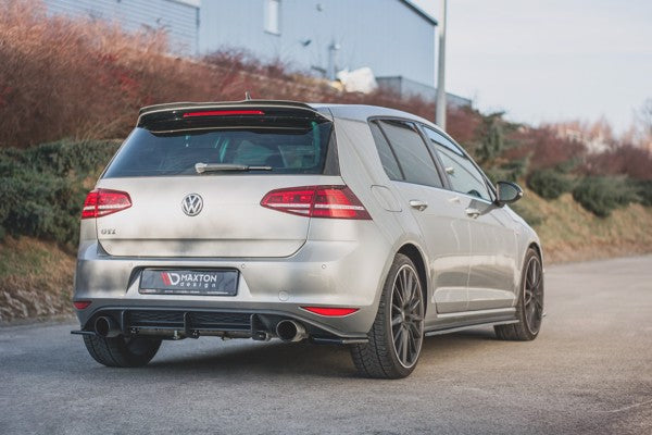 Maxton Rear Side Splitters V.2 VW Golf 7 Gti  - Gloss Black