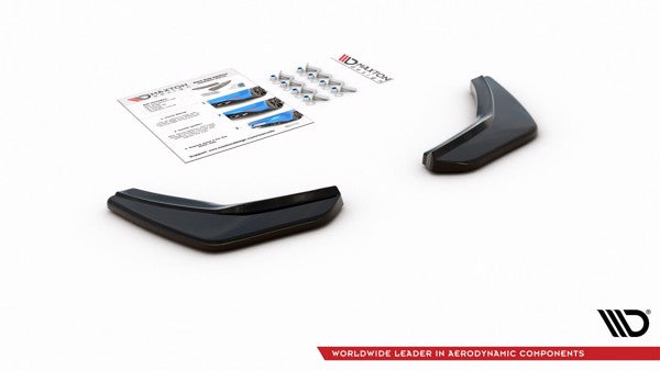 Maxton Rear Side Splitters V.2 VW Golf 7 Gti  - Gloss Black