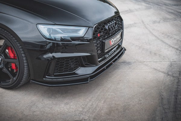 Maxton Front Splitter V.4 Audi RS3 8V Fl Sportback - Gloss Black