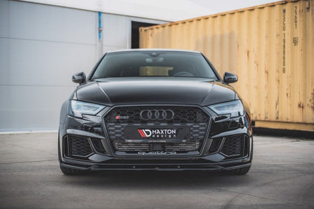 Maxton Front Splitter V.4 Audi RS3 8V Fl Sportback - Gloss Black