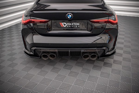 Maxton Rear Side Splitters BMW M4 G82 - Gloss Black