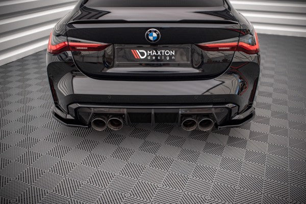 Maxton Rear Side Splitters BMW M4 G82 - Gloss Black
