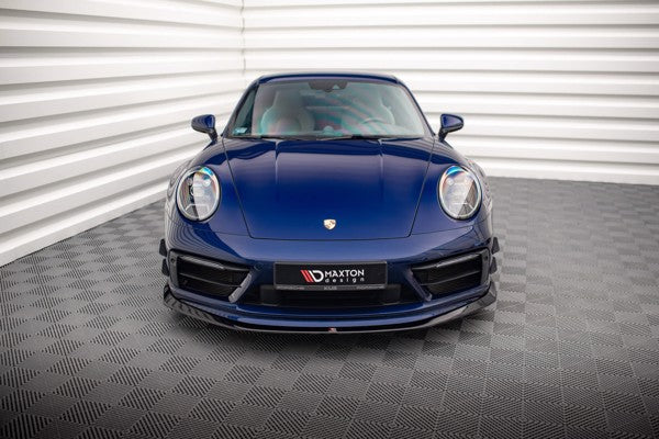 Maxton Front Splitter V.2 Porsche 911 Carrera Aero 992 - Gloss Black