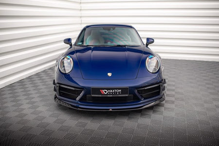 Maxton Front Splitter V.2 Porsche 911 Carrera Aero 992 - Gloss Black
