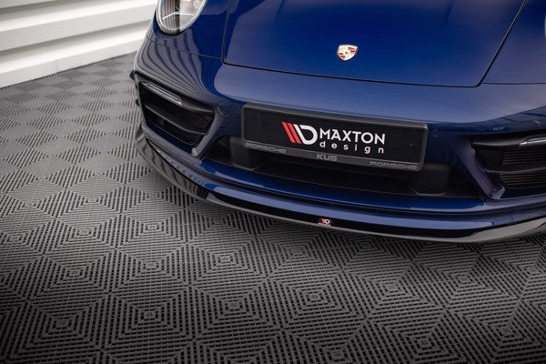 Maxton Front Splitter V.2 Porsche 911 Carrera Aero 992 - Gloss Black