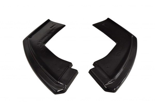 Maxton Rear Side Splitters For BMW X6 F16 Mpack - Gloss Black