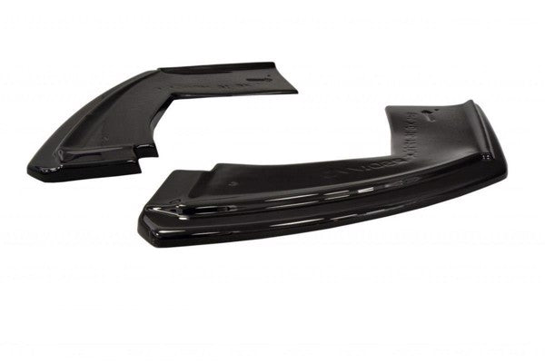 Maxton Rear Side Splitters For BMW X6 F16 Mpack - Gloss Black