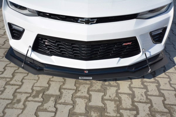 Maxton Hybrid Front Splitter Chevrolet Camaro 6Th-Gen. Phase-I 2Ss Coupe - ABS+Gloss Black