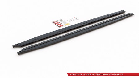 Maxton Side Skirts Diffusers Skoda Kodiaq Mk1 Sportline/RS - Gloss Black