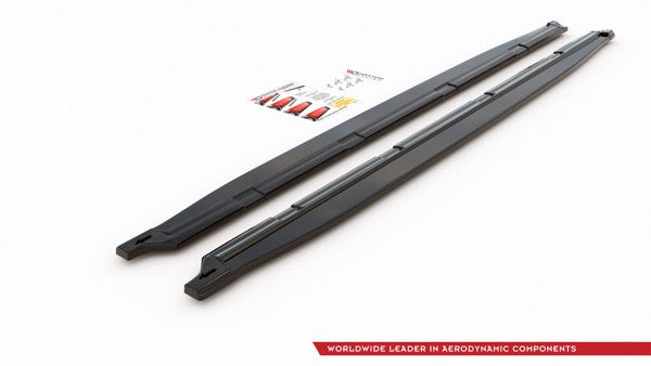 Maxton Side Skirts Diffusers Skoda Kodiaq Mk1 Sportline/RS - Gloss Black