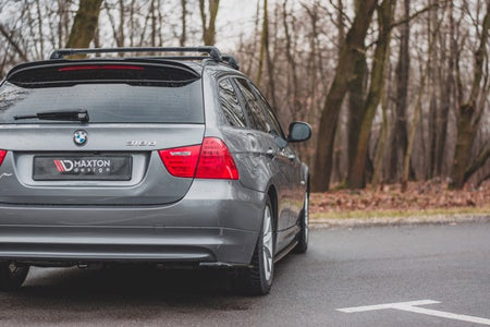 Maxton Rear Side Splitters BMW 3 E91 Facelift - Gloss Black