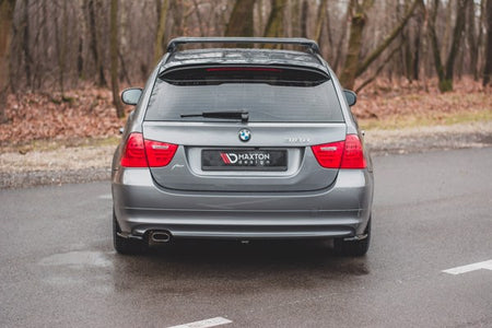 Maxton Rear Side Splitters BMW 3 E91 Facelift - Gloss Black