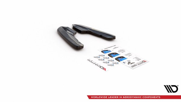 Maxton Rear Side Splitters V.2 Audi RS3 8V Sportback - Gloss Black