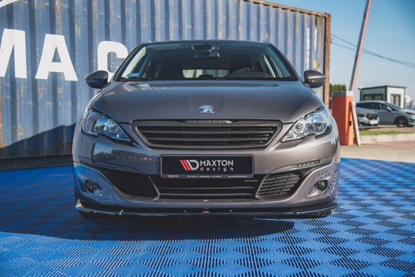 Maxton Front Splitter V.2 Peugeot 308 Mk2 Facelift - Gloss Black