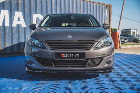 Maxton Front Splitter V.2 Peugeot 308 Mk2 Facelift - Gloss Black