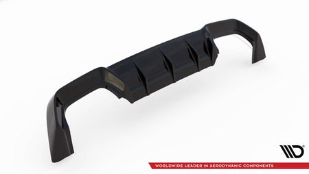 Maxton Rear Valance V.1 Volkswagen Golf R Mk8 - Gloss Black
