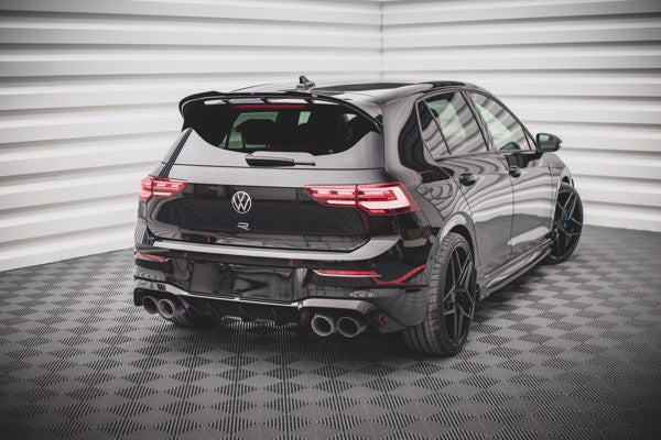 Maxton Rear Valance V.1 Volkswagen Golf R Mk8 - Gloss Black
