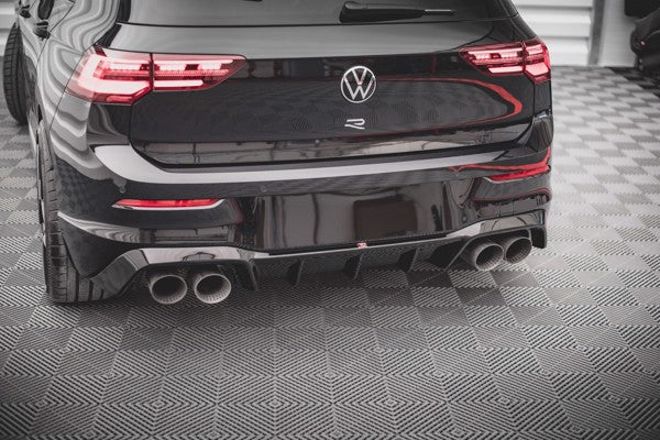 Maxton Rear Valance V.1 Volkswagen Golf R Mk8 - Gloss Black