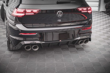 Maxton Rear Valance V.1 Volkswagen Golf R Mk8 - Gloss Black