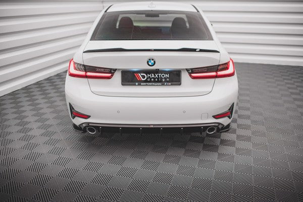 Maxton Rear Side Splitters BMW 3 G20 / G21 - Gloss Black