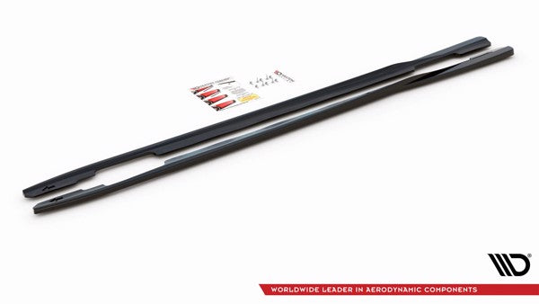 Maxton Side Skirts Diffusers Ford Mondeo St-Line Mk5 Facelift - Gloss Black