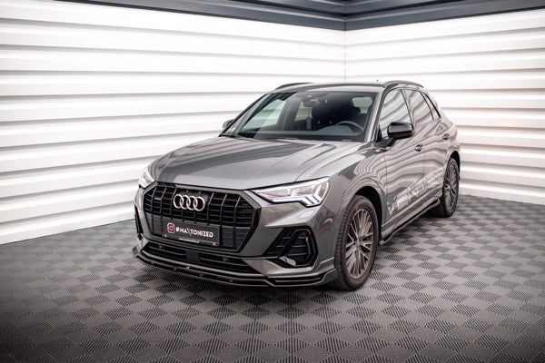 Maxton Front Splitter V.2 Audi Q3 S-Line F3 - Gloss Black