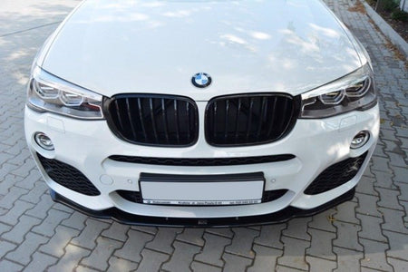 Maxton Front Splitter For BMW X4 M-Pack - Gloss Black