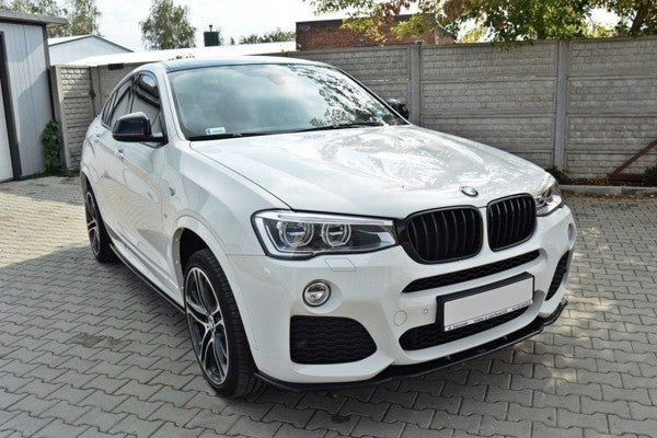 Maxton Front Splitter For BMW X4 M-Pack - Gloss Black