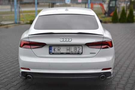 Maxton Spoiler Cap Audi A5 S-Line F5 Sportback - Gloss Black