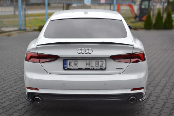 Maxton Spoiler Cap Audi A5 S-Line F5 Sportback - Gloss Black