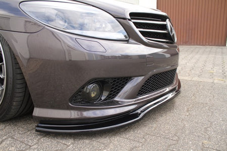 Maxton Front Splitter Mercedes Cl 500 C216 Amgline - Gloss Black