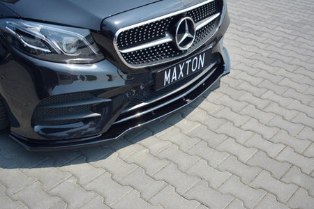 Maxton Front Splitter V.1 Mercedes-Benz E-Class W213 Coupe (C238) Amg-Line - Gloss Black