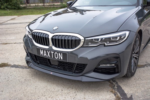 Maxton Front Splitter V.1 For BMW 3 G20 M-Pack - Gloss Black