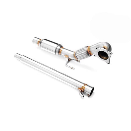 RM Motors Downpipe AUDI A3 8P 1.8, 2.0 TFSI + CATALYST Emission standard - Euro 3, Capacity - 100 cpsi