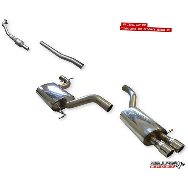 Milltek Downpipe Volkswagen Jetta Mk5 GLI 2.0T FSI + SPF2861-80