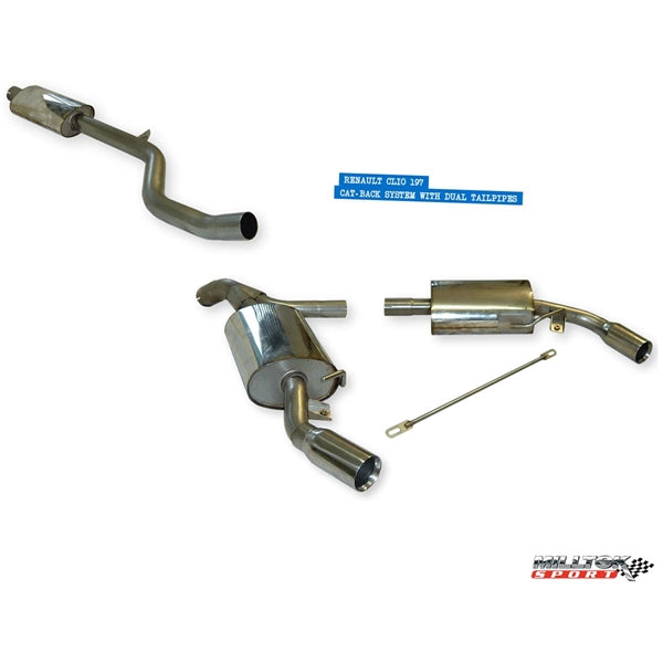 Milltek Downpipe Renault Clio 197 2.0 16v